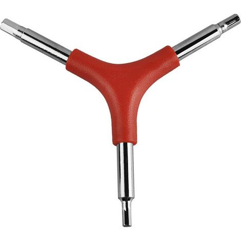Y-förmiger Inbusschlüssel – 4 mm, 5 mm, 6 mm – Für Fahrradreparaturen – 45 mm verchromter Stahl – 1 Stück (1/5)