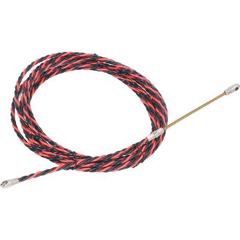 Enfileur de fil à ressort électrique, ruban de poisson, outil d'extraction de câble manuel, dispositif d'enfilage d'électricien 10m (1/5)