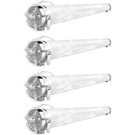 Lot de réglettes LED étanches 120cm 5400lm 4000K - Voltman (1/4)