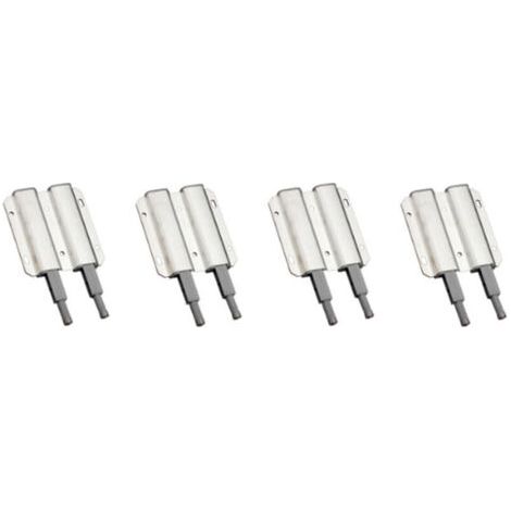 Chiusura magnetica a pressione per ante di armadietti, colore argento, confezione da 4 pezzi. (1/4)