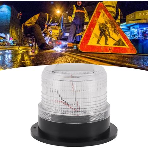 Lampe Solaire de Sécurité Extérieure avec Clignotant Rouge et Bleu pour Jardin et Route - Éclairage Automatique de Nuit -KZQ (1/5)