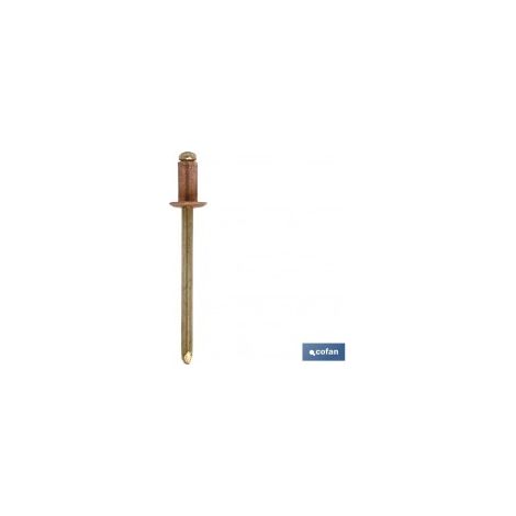 Pack mit 1000 Kupfer-Messing Nieten 4 x 8 mm für Sichere Verbindungen