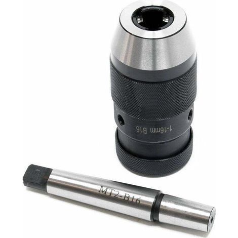 MK2-B16 Bohrfutter mit 16 mm Spannbereich, integriertem Morsekonus und Futteradapter. (1/3)
