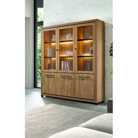 Bibliothèque contemporaine 175 cm chêne houston Vita (1/5)