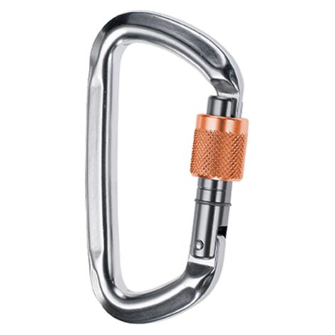 Moschettone a "d" acciaio 50kn/19mm chiusura automatica 1/4 di giro- kapriol