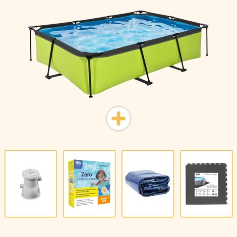 Exit-toys Piscine Exit Rectangulaire - 300x200x65 cm - 5-pièces S285 (1/5)