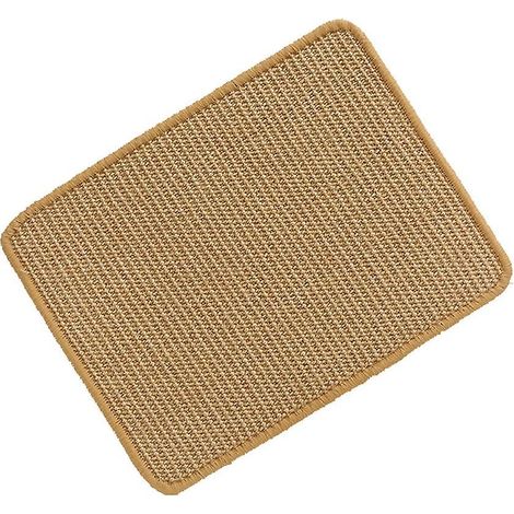 1 Alfombra rascadora, de sisal natural, alfombra de juegos, alfombra de descanso, para gatos (1/5)