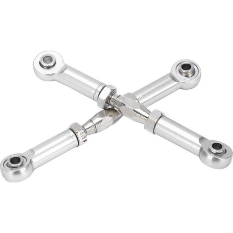 6,9 cm (2,7 Zoll) langer vorderer Stabilisatorarm aus hochbelastbarer Aluminiumlegierung, Zubehör für ferngesteuerte Autos im Maßstab 1:7, silberfarben (1/5)