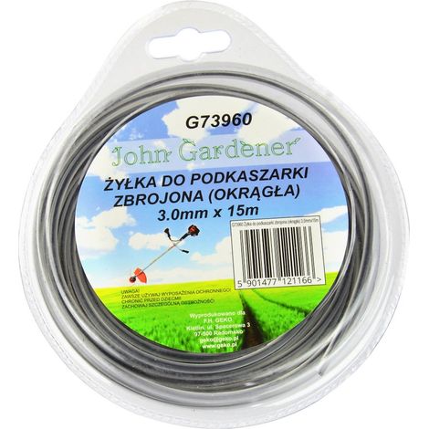 Hilo desbrozadora reforzado (redondo) 3,0 mm x 15 m (10/80)