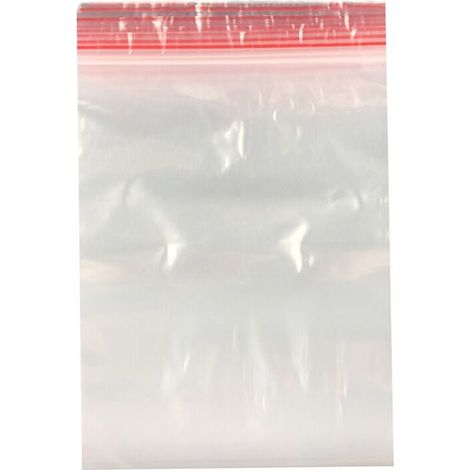 Lot de 100 sachets à fermeture à pression - 25 x 35 cm - En plastique - Fermeture à pression - 40 tailles au choix (1/5)