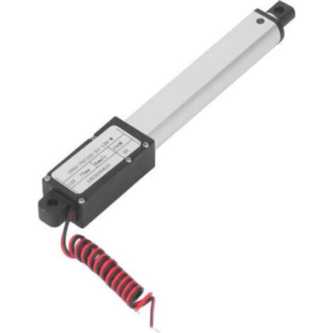 Attuatore lineare elettrico micro da 150 N, mini attuatore di movimento elettrico multiprotezione, corsa 75 mm, 12 V, senza supporto (1/5)
