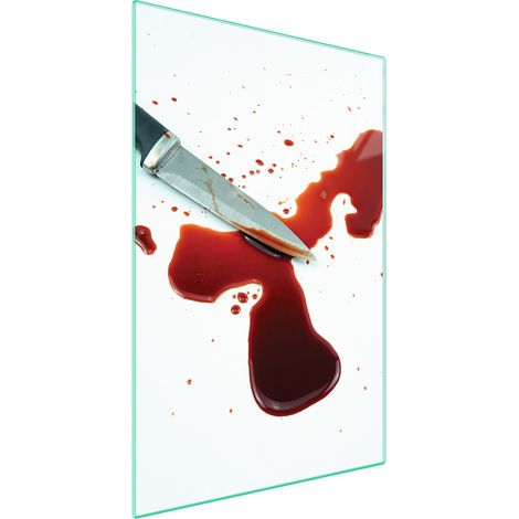 TAGLIERE IN VETRO 35x52 Coltello (1/5)