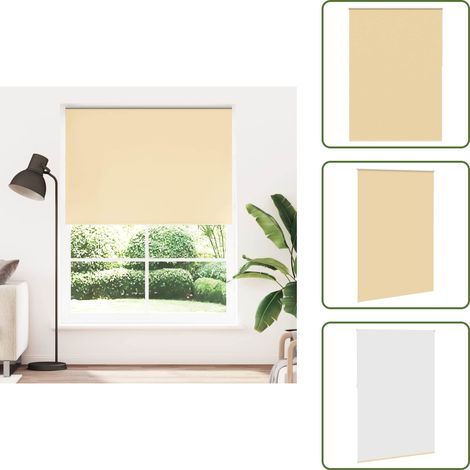 Store enrouleur occultant 140 x 230 cm beige - Store Enrouleur Occultant - Rideau Obscurcissant - Store Intérieur - Décoration Intérieure - Isolation Thermique (1/5)