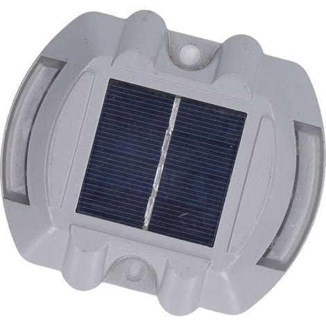 Lampe solaire de terrasse étanche, veilleuse réfléchissante clignotante, lumière blanche, pour intérieur et extérieur. (1/5)