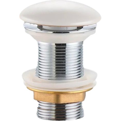 Ceramia PixL Piletta a flusso libero 5/4' senza troppopieno per lavabi e catini, bianco opaco (CEPXPLUGWM)