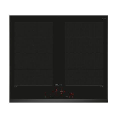 Placa de inducción de 60 cm con 4 quemadores, 7400 W, negra - EX651HXC1E - Siemens -