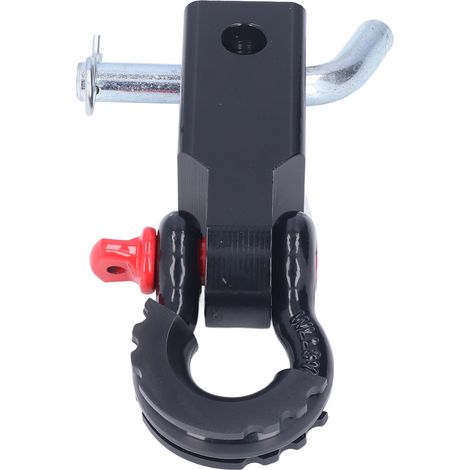Universelle 2-Zoll-Stahl-Anhängerkupplung, Pannenhilfe für Pkw, Lkw, Jeep – schwarz. (1/5)