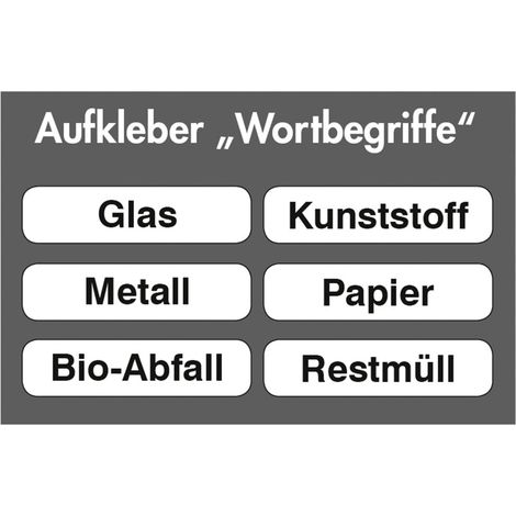 Stumpf 6x Piktogramm-Set Wortbegriffe - 5408880