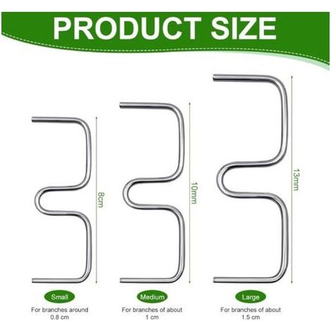 Lot de 30 écarteurs de branches pour arbres fruitiers, support de branche pour arbres fruitiers, pinces à branches en métal M - Écarteurs de branches portables - Support pour branches de fruits - (1/5)
