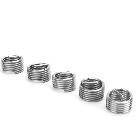 Set de 5 inserts filetés mâle-femelle, écrou réducteur de réparation, fixation inox M24x3x1D, outil de rénovation acier inoxydable. (1/5)