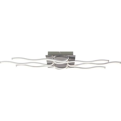 Italux Bonita - Plafonnier LED Moderne Chrome, Blanc Chaud 3000K 2700lm