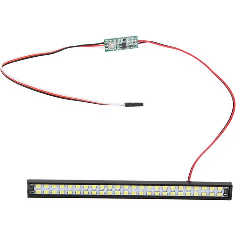 Barre LED 48 pour RC Crawler, Éclairage Universel pour Voiture Radiocommandée, Accessoire Lumineux de Toit