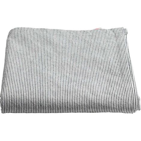 VIVARAISE - Nappe en coton bio Finette Caviar 160 x 350 cm (1/3)