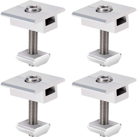 Support de fixation central pour panneau solaire en 4 parties – clip central de 35 mm, support de montage pour panneau solaire (1/5)