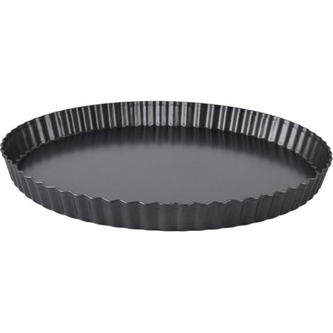Moule à tarte, Quiche, épais, antiadhésif, plat de cuisson profond, assiette à tarte, moule avec fond amovible, 10 pouces (1/4)