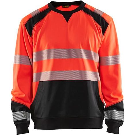 Sweat de travail haute visibilité 3541 - Rouge fluo/Noir 4XL (1/5)