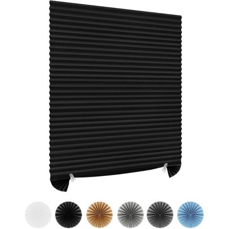 QORVA-Stores en papier sans perçage, non tissés, à découper, thermiques, occultants, faciles à installer, auto-adhésifs, adhésifs, plissés, temporaires, à clipser.