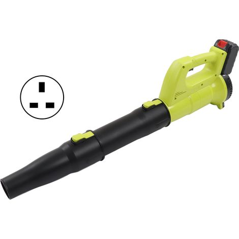 Souffleur sans fil 12000 tr/min, vitesse 42 m/s, commande à 1 bouton, pour neige, débris et poussière, prise UK 100-240V (1/5)