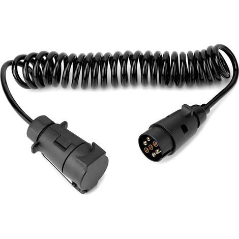 Câbles d'Extension 3 m pour Remorques avec Adaptateur Prise Remorque 7 vers 7 Broches pour Caravane Camion RV Tracteur