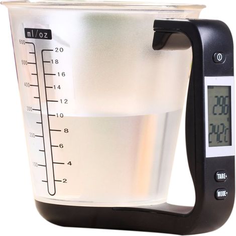 Vtizikl Tasse à mesurer électronique, balances de cuisine, gobelet numérique, hôte, mesure de la température, avec écran LCD (1/5)