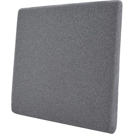 Coussin de siège en mousse à mémoire de forme Gris Carré, 38 x 38 x 3.16 cm (1/5)