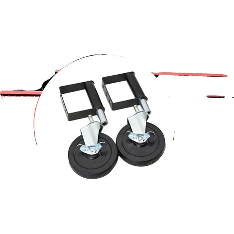 Roue de portail, diamètre 125 mm, capacité de charge 160 kg, rotation à 360°, mécanisme à ressort, matériau en caoutchouc et acier (1/5)