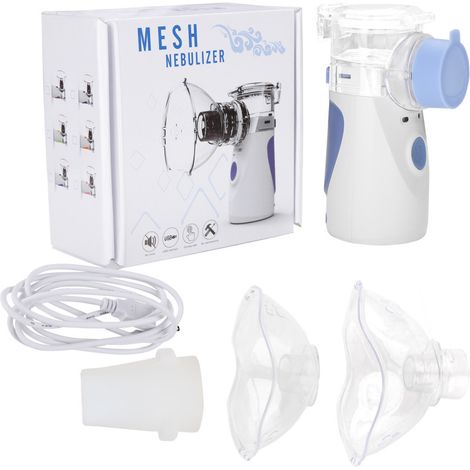 Inalatore nebulizzatore portatile. mini inalatore nebulizzatore. tecnologia mesh nebulizzatore portatile. inalatori elettrici portatili silenziosi per adulti e bambini Cavo batteria USB (1/5)