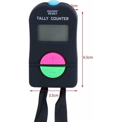 Petit Compteur numérique 2 pièces, Clicker Manuel électronique d'ajout/de soustraction, compteurs de Sport de Golf de comptage Manuel (1/4)