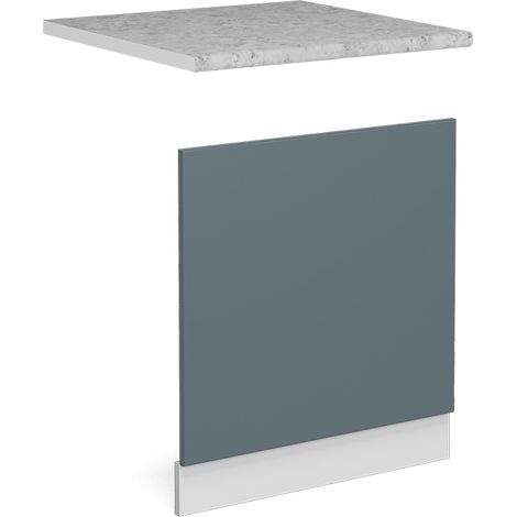 Pannello frontale R-Line, Grigio-blu, 60 cm , PL Marmo, Vicco