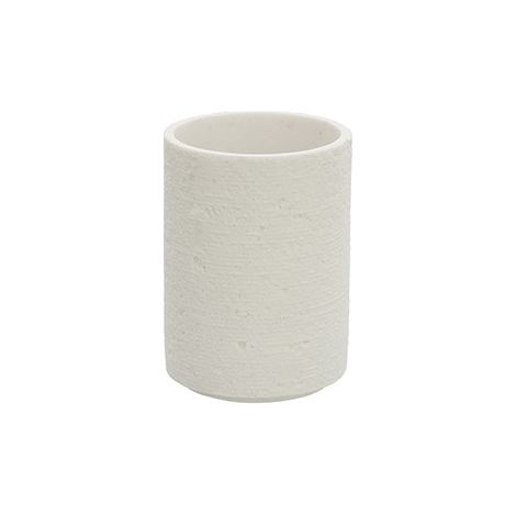 Portaspazzolino bianco linea Arizona in poliresina design moderno Feridras