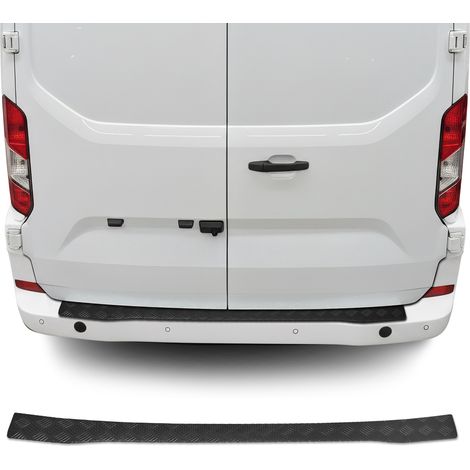 Protection Seuil de Pare-chocs Arriére Pour Ford Transit Custom / Tourneo Custom 2023-2025 Alu Noir (1/5)