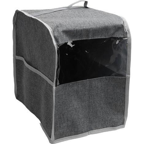Couvercle universel cafetière polyester résistant, poignée pratique, compatible plupart modèles machines café (1/4)