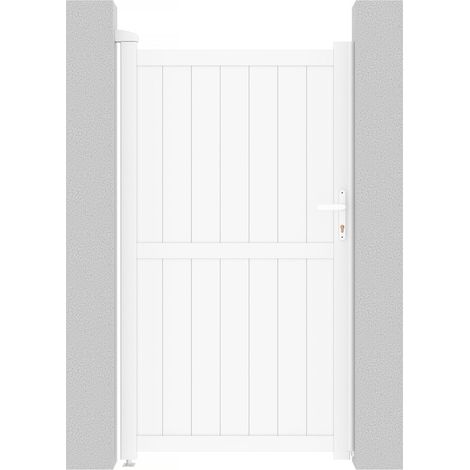 Gartentor aus Aluminium Lola - 101.2 x 180.9 cm - Weiß