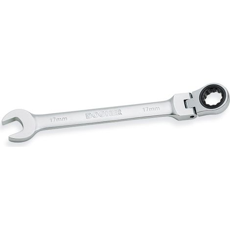 Dogher 458-09 LLAVE COMBINADA CARRACA FLEXIBLE CrV 9