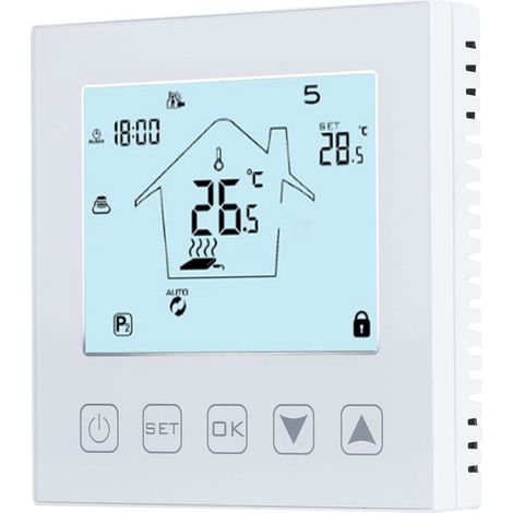 Intelligenter Temperaturregler mit Fernbedienung für Fußbodenheizung (230 V, 50/60 Hz) (1/5)