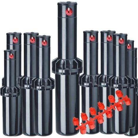 10 Stück Beregnungssprinkler KRain RPS75 3/4''  Reichweite 6,7 bis 15,5 m  Professioneller einstellbarer Sprinkler
