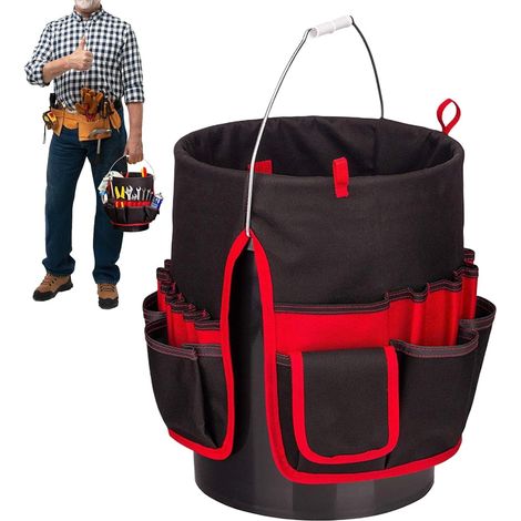 Organisateur D'Outils En Seau Organisateur D'Outils De Jardin, Panier De  Sac Ceinture Porte-Outils Multifonction Pour Extérieur Plage Camping Pêche Voiture Maison Garage Campin (1/5)