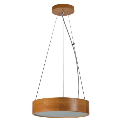 Suspension bois ronde chêne doré JASMIN Kanlux E27 20W (1/4)
