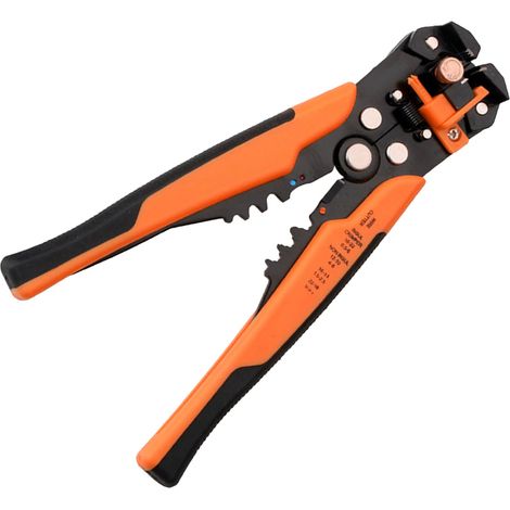 Automatischer Multifunktions-Abisolierer für Drähte von 0,2 bis 6,0 mm², Abisolierzange für Elektriker, Orange (1/5)