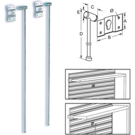 BL SICURA P/TAPPARELLA LEGNO METAL 58X500 MM